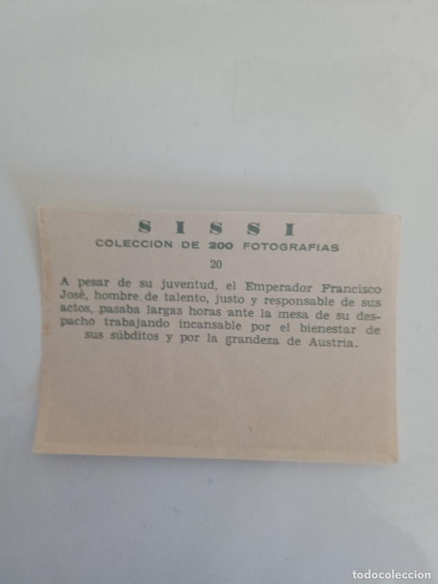 Coleccionismo cromos antiguos: Cromo Sissi n&deg; 20 - Foto 2