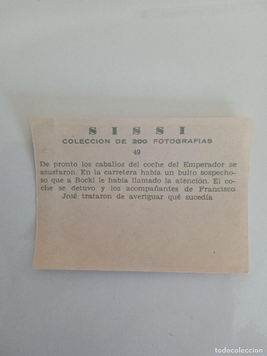 Coleccionismo cromos antiguos: Cromo Sissi n&deg; 49 - Foto 2