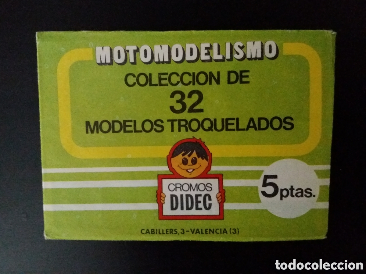 Coleccionismo Cromos antiguos: Sobre CROMOS MOTOMODELISMO cromos DIDEC modelos troquelados NUEVO &aacute;lbum colecci&oacute;n moto EGB