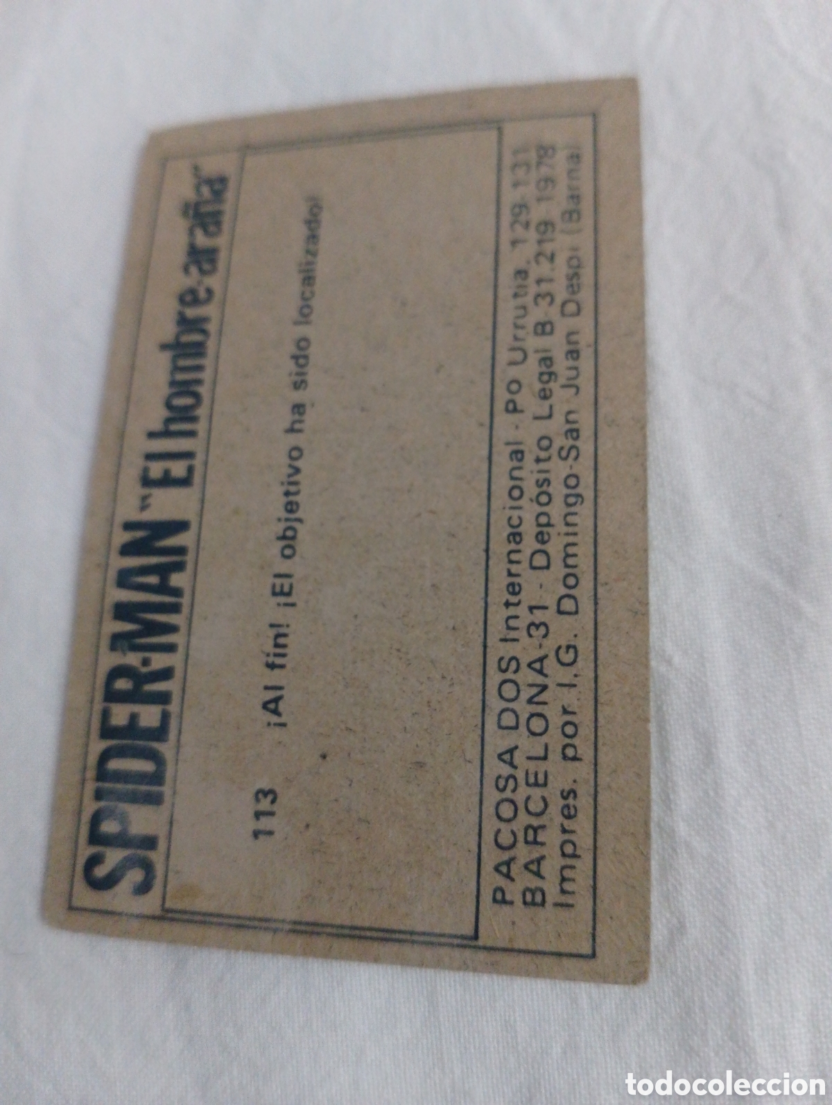 Coleccionismo cromos antiguos: Cromo Spiderman n&uacute;mero 113 - Foto 2
