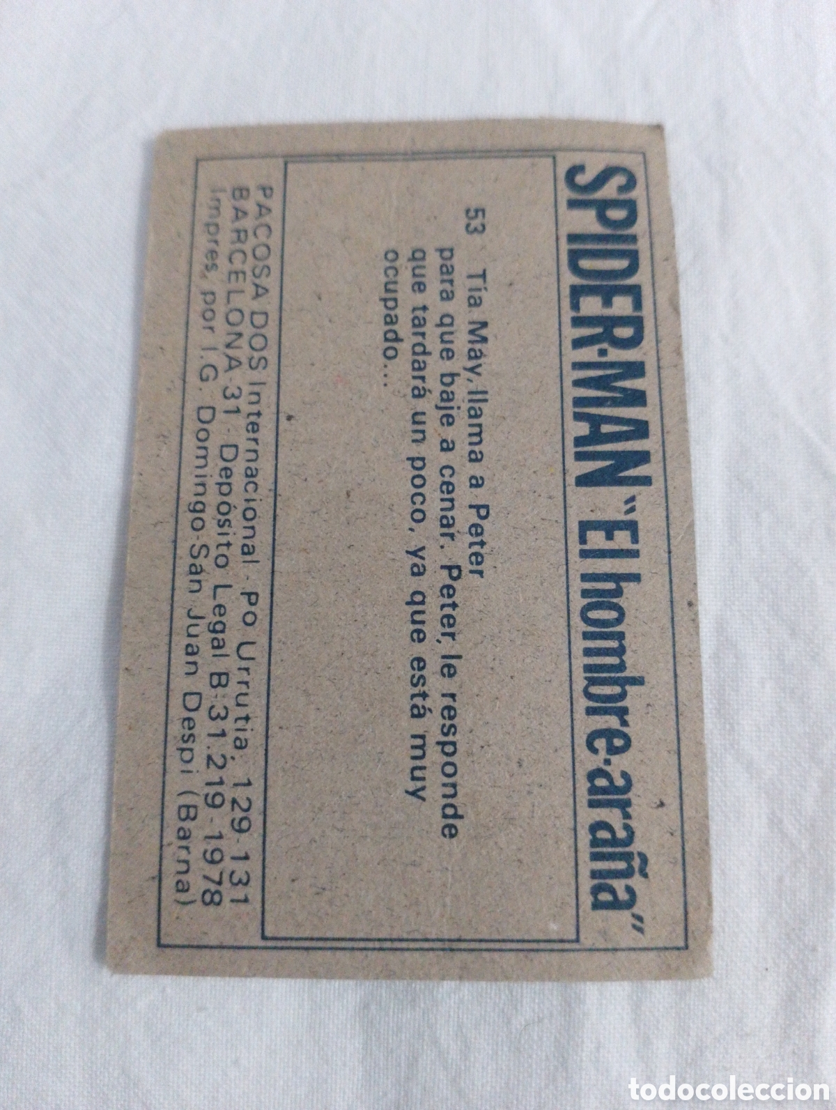 Coleccionismo cromos antiguos: Cromo Spiderman n&uacute;mero 53 - Foto 2