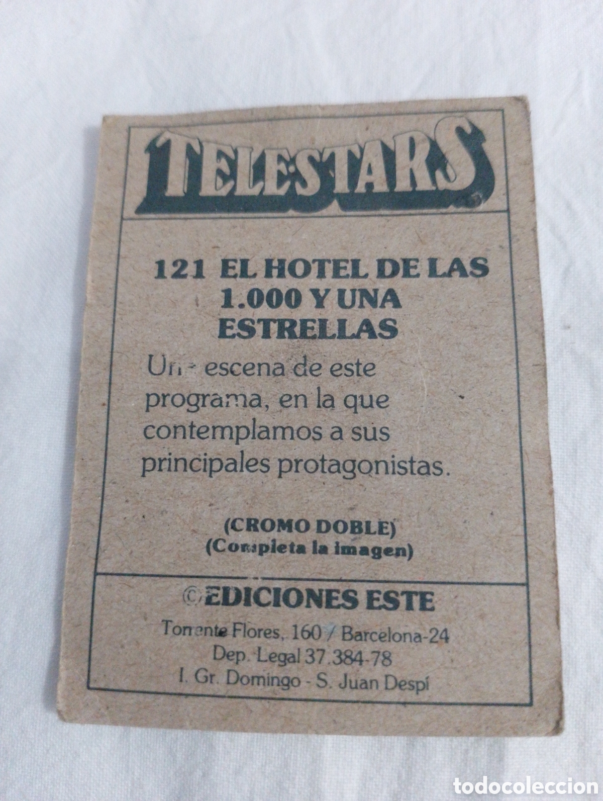 Coleccionismo cromos antiguos: Cromo telestars n&uacute;mero 121 - Foto 2