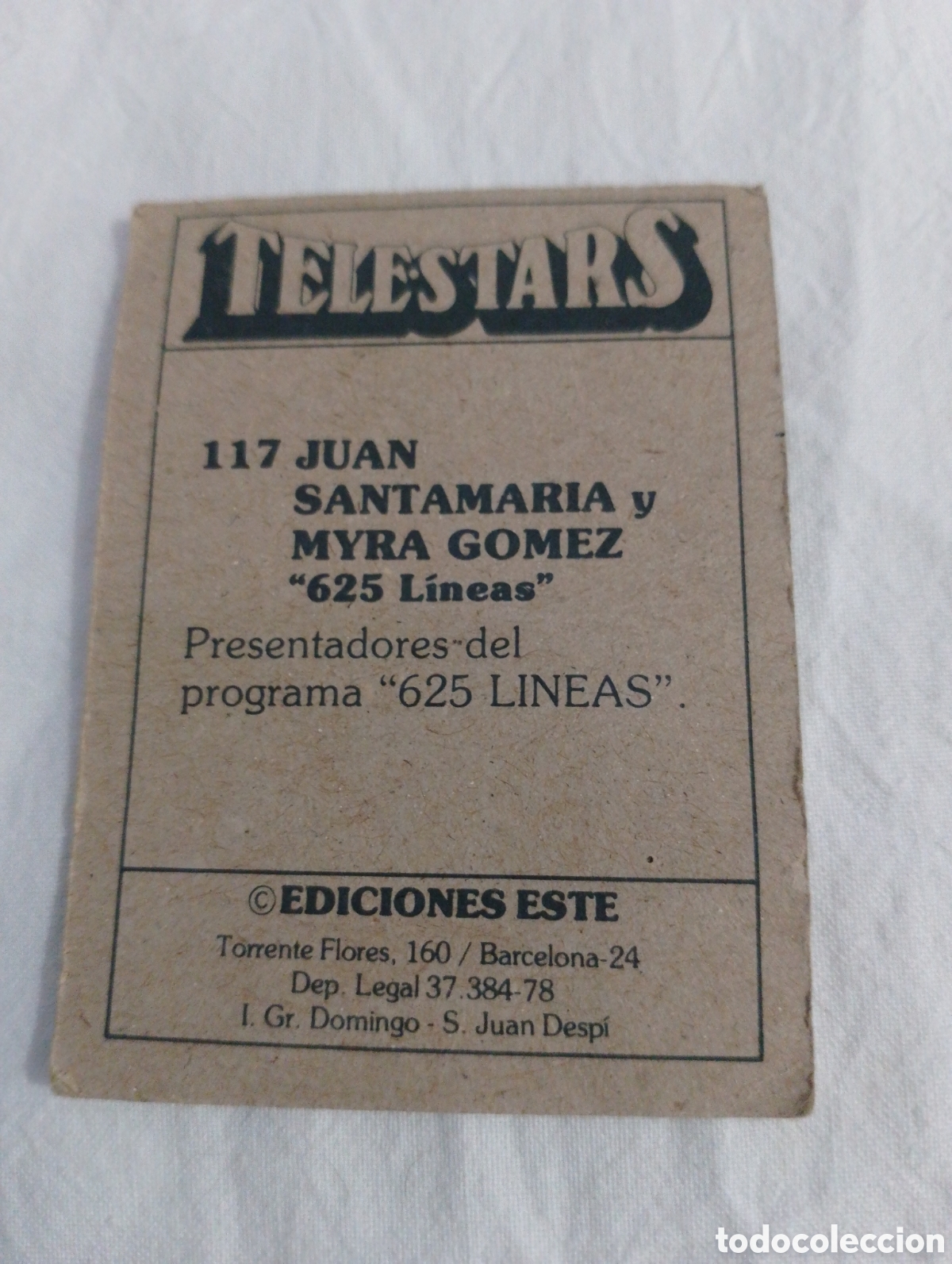 Coleccionismo cromos antiguos: Cromo telestars n&uacute;mero 117 - Foto 2