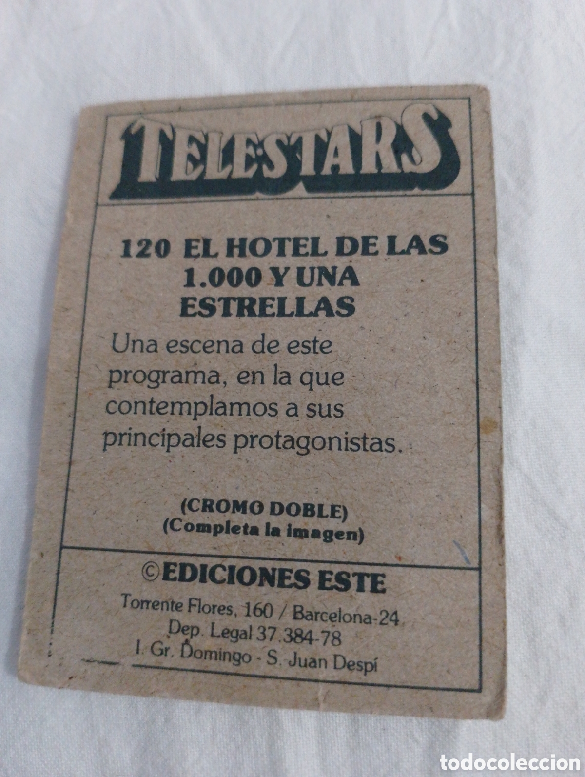 Coleccionismo cromos antiguos: Cromo telestars n&uacute;mero 120 - Foto 2