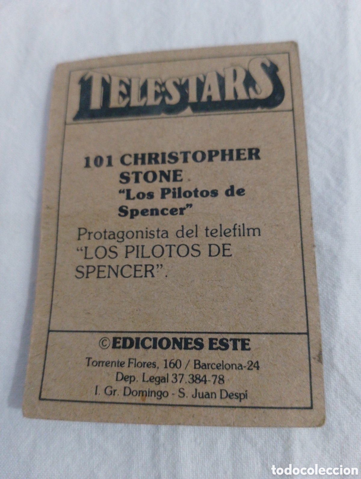 Coleccionismo cromos antiguos: Cromo telestars n&uacute;mero 101 - Foto 2