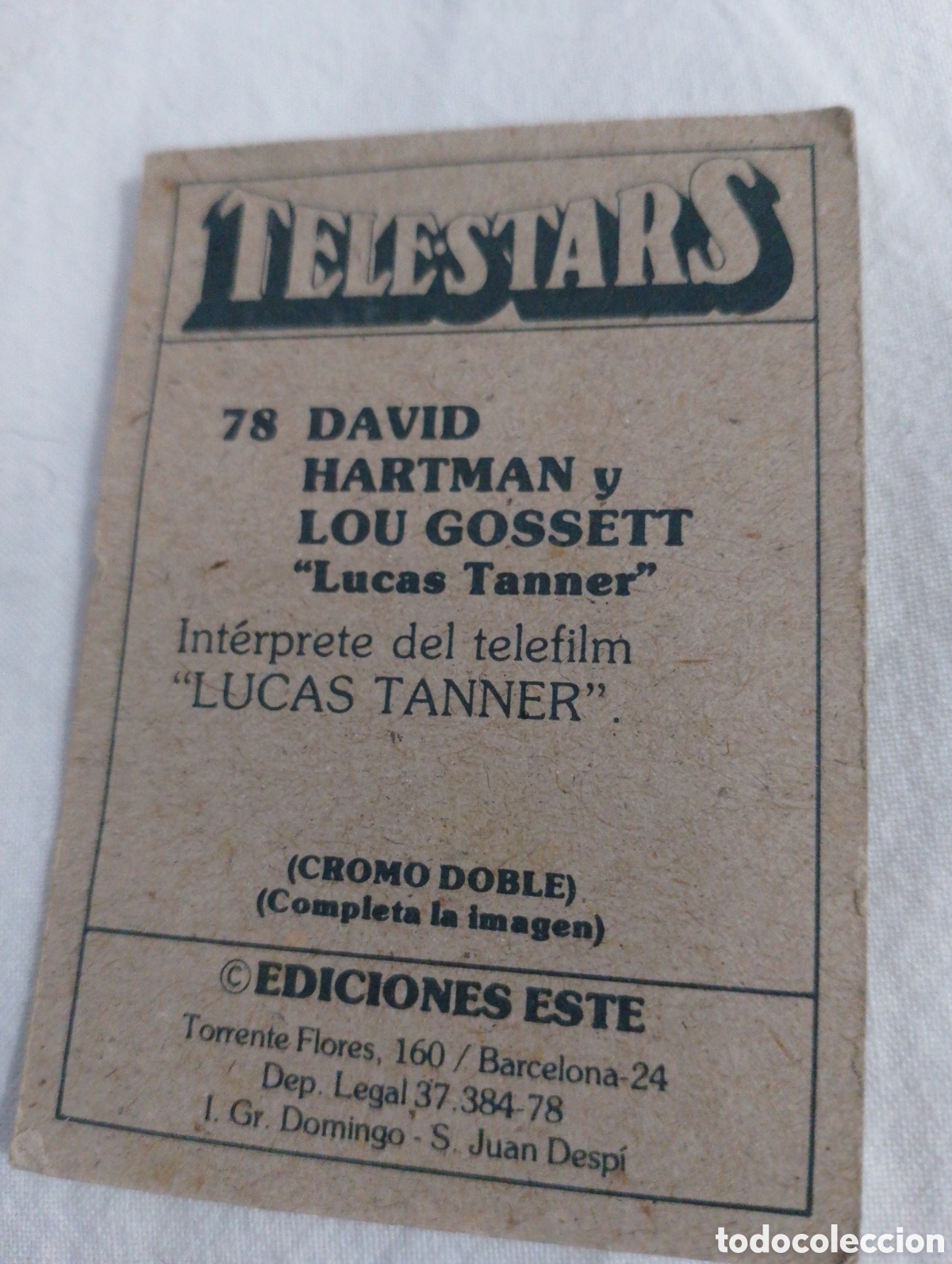 Coleccionismo cromos antiguos: Cromo telestars n&uacute;mero 78 - Foto 2