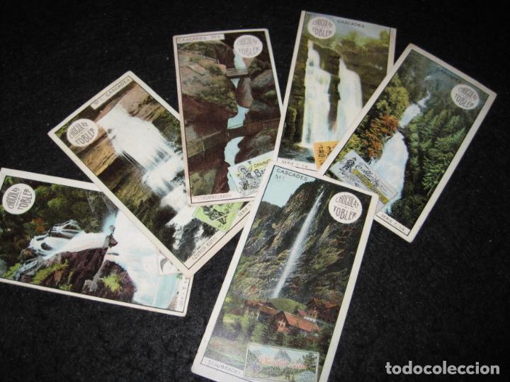 Coleccionismo Cromos antiguos: CASCADAS-COLECCION DE 6 CROMOS ANTIGUOS-CHOCOLATE TOBLER-VER FOTOS-(K-9310)