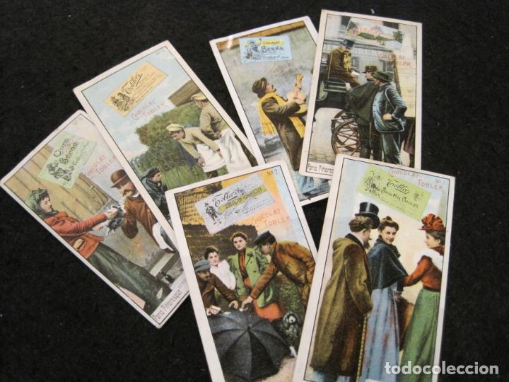 Collezionismo Figurine antiche: PARIS PINTORESCA-COLECCION DE 6 CROMOS ANTIGUOS-CHOCOLATE TOBLER-VER FOTOS-(K-9313)