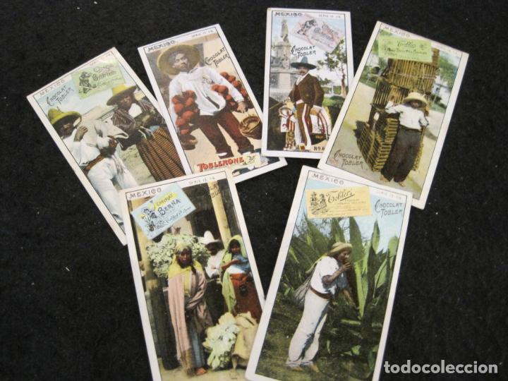 Collezionismo Figurine antiche: MEXICO-COLECCION DE 6 CROMOS ANTIGUOS-CHOCOLATE TOBLER-VER FOTOS-(K-9321)