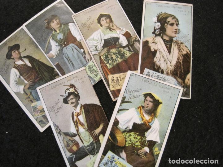 Collezionismo Figurine antiche: ITALIA-COLECCION DE 6 CROMOS ANTIGUOS-CHOCOLATE TOBLER-VER FOTOS-(K-9322)