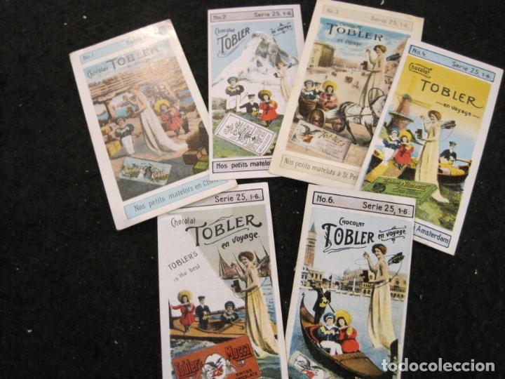 Coleccionismo Cromos antiguos: VIAJE POR EL MUNDO-COLECCION DE 6 CROMOS ANTIGUOS-CHOCOLATE TOBLER-VER FOTOS-(K-9323)