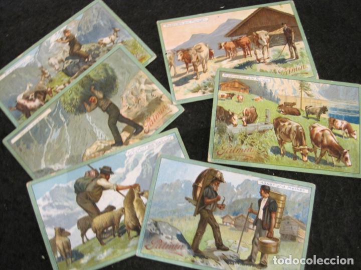 Coleccionismo Cromos antiguos: EXCURSIONISTA DE MONTA&Ntilde;A-COLECCION DE 6 CROMOS ANTIGUOS-VER FOTOS-(K-9330)