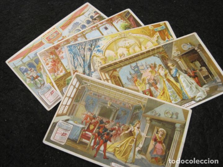 Coleccionismo Cromos antiguos: LA CENICIENTA-PUBLICIDAD CARNE BANDIERA-COLECCION DE 6 CROMOS ANTIGUOS-VER FOTOS-(K-9326)