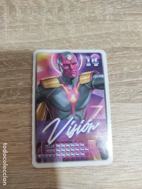 Coleccionismo cromos antiguos: Cromo coleccion carrefour 2022 Marvel descubre tu poder N&deg; 14 Vision - Foto 1