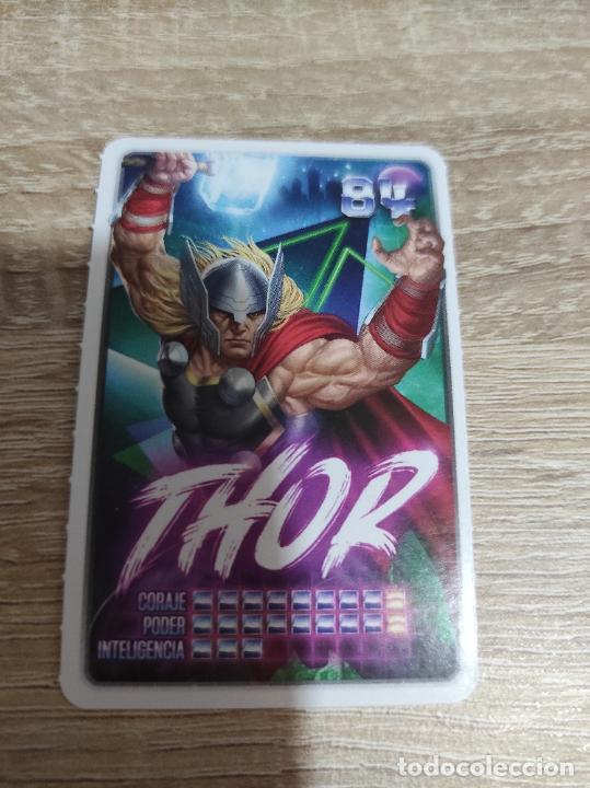 Coleccionismo cromos antiguos: Cromo coleccion carrefour 2022 Marvel descubre tu poder N&deg; 84 Thor - Foto 1