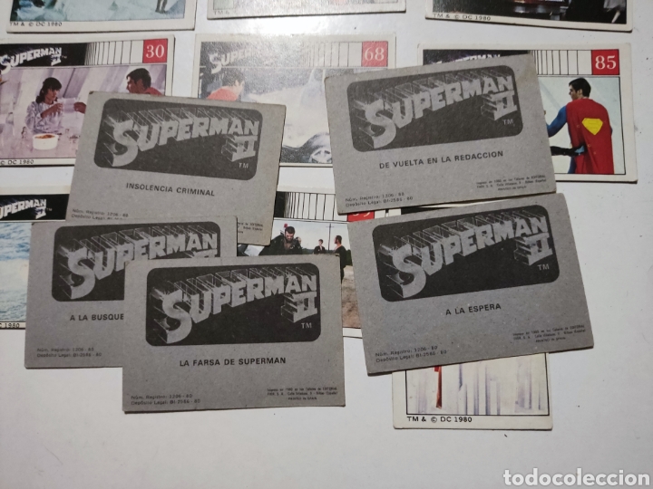 Coleccionismo cromos antiguos: Cromos Superman ll - Foto 8