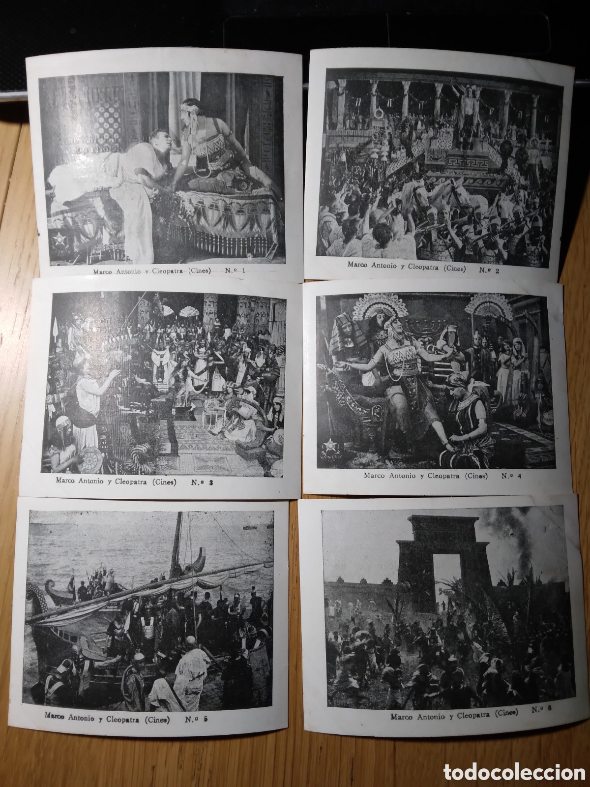 Coleccionismo cromos antiguos: Cromos marco antonio y cleopatra, coleccion completa, reclam flims