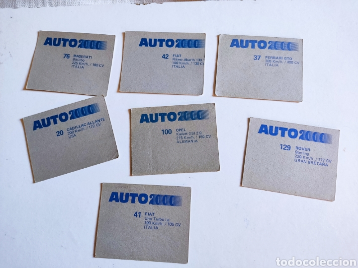 Coleccionismo cromos antiguos: 7 cromos auto 2000 - Foto 2