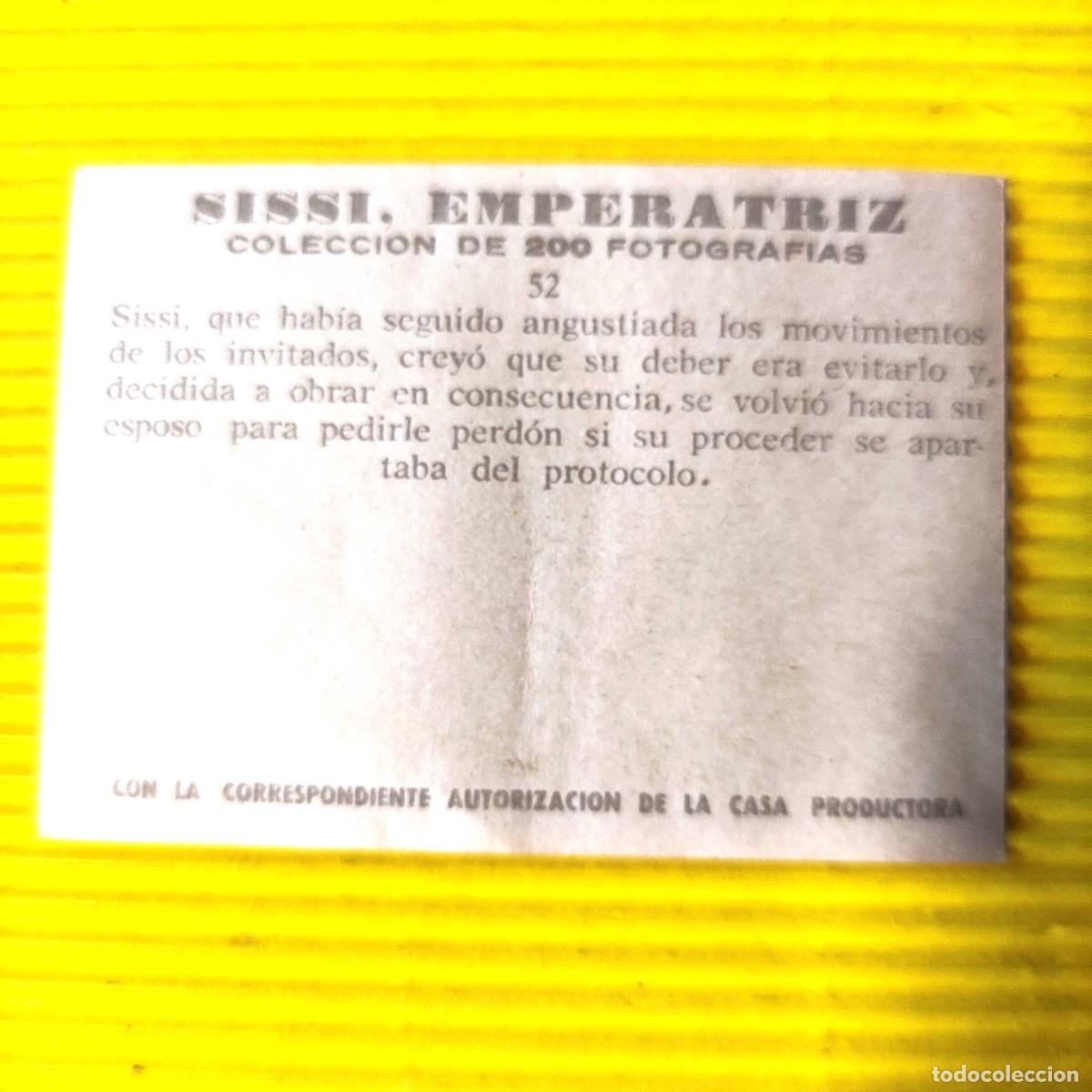 Coleccionismo cromos antiguos: CROMO SISSI EMPERATRIZ N&ordm; 52 ** - Foto 2