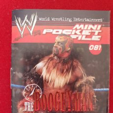 Coleccionismo Cromos antiguos: WWE MINI POCKET FILE Nº 81 THE BOOGEYMAN. Lote 398238779