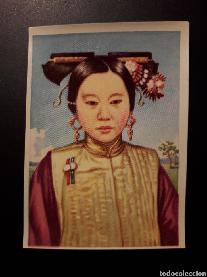 Collectionnisme Cartes &agrave; collectionner anciennes: MUCHACHA MANCH&Uacute; RAZAS HUMANAS N&deg; 77 ED BRUGUERA 1955 (128 CROMOS) SIN PEGAR PEDIDO M&Iacute;NIMO 3&euro;