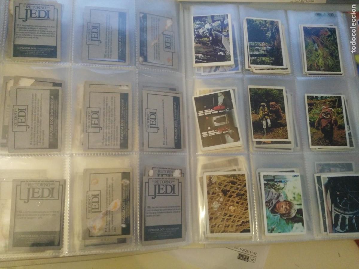 Coleccionismo Cromos antiguos: EL RETORNO DEL JEDI - STAR WARS - la guerra de las galaxias - lote o venta individual