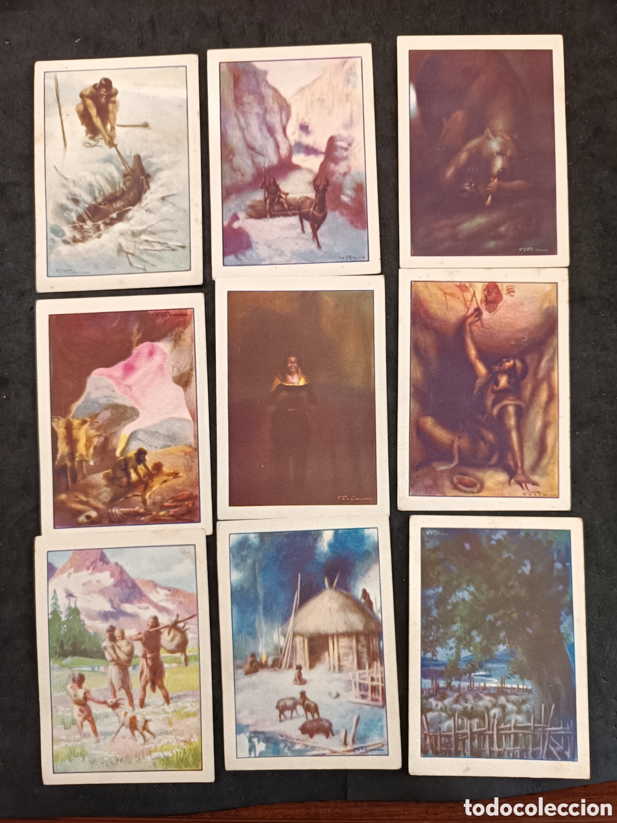 Coleccionismo cromos antiguos: Completa, historia del progreso humano, amatller, 36 cromos - Foto 2