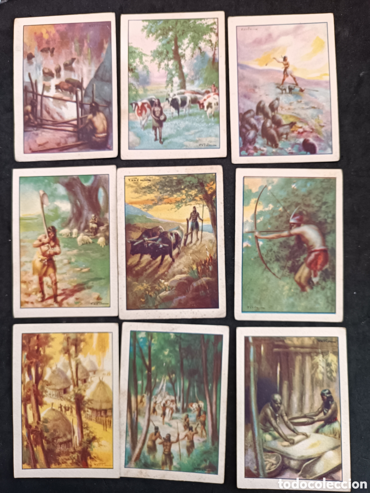 Coleccionismo cromos antiguos: Completa, historia del progreso humano, amatller, 36 cromos - Foto 3