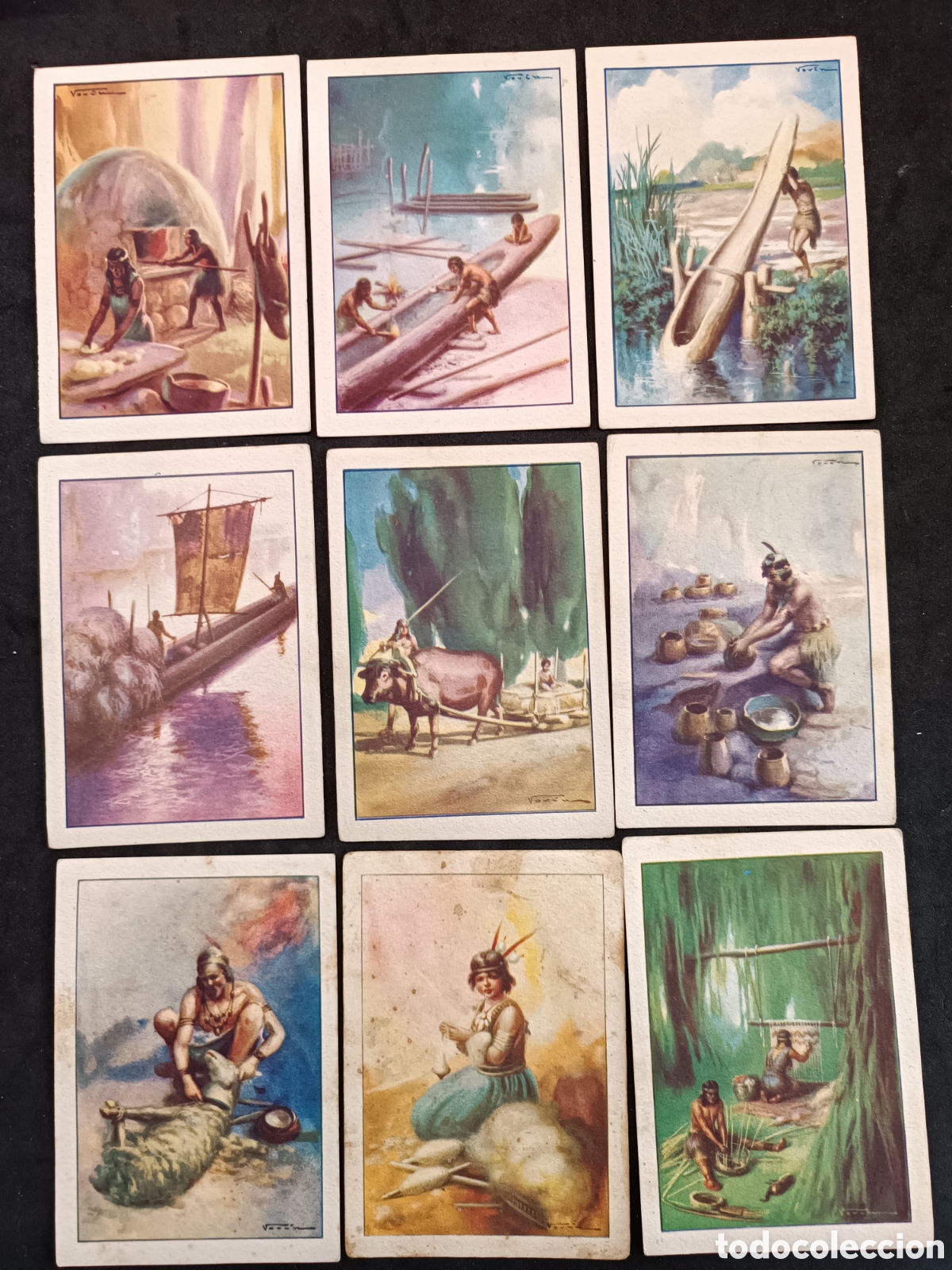 Coleccionismo cromos antiguos: Completa, historia del progreso humano, amatller, 36 cromos - Foto 4