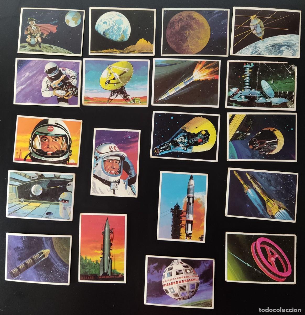 Coleccionismo cromos antiguos: DUNKIN CROMOS - EL ESPACIO - LOTE DE 19 - Foto 1