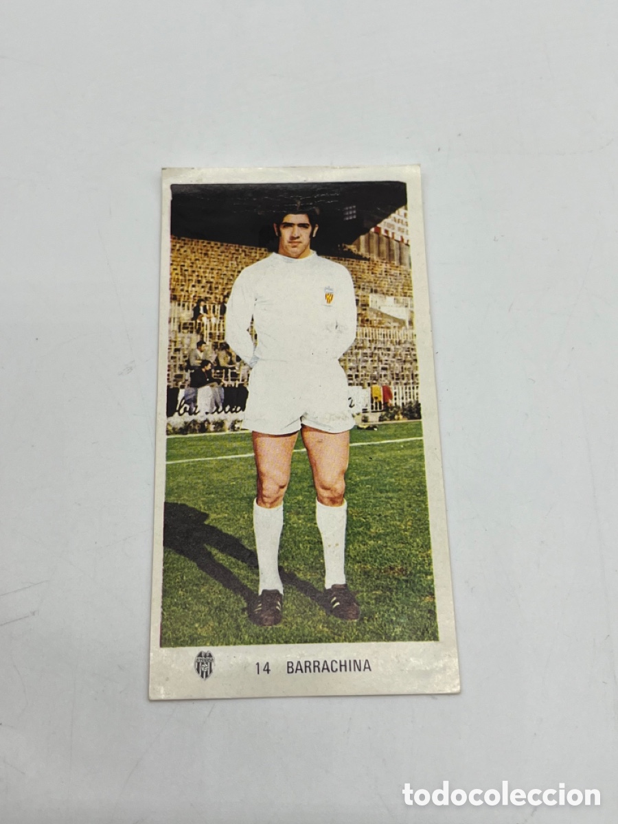 Coleccionismo Cromos antiguos: Barrachina n&ordm; 14 Valencia Ed. Ruiz Romero liga 1971 1972 71 72 cromo despegado