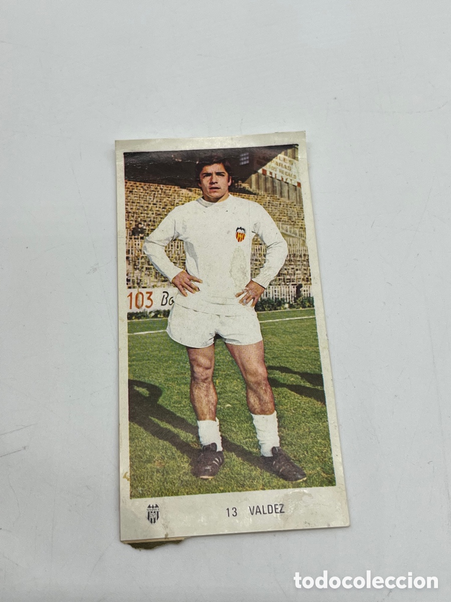 Coleccionismo Cromos antiguos: Valdez n&ordm; 13 Valencia Ed. Ruiz Romero liga 1971 1972 71 72 cromo despegado