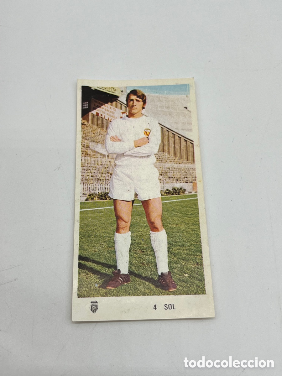 Coleccionismo Cromos antiguos: Sol n&ordm; 4 Valencia Ed. Ruiz Romero liga 1971 1972 71 72 cromo despegado