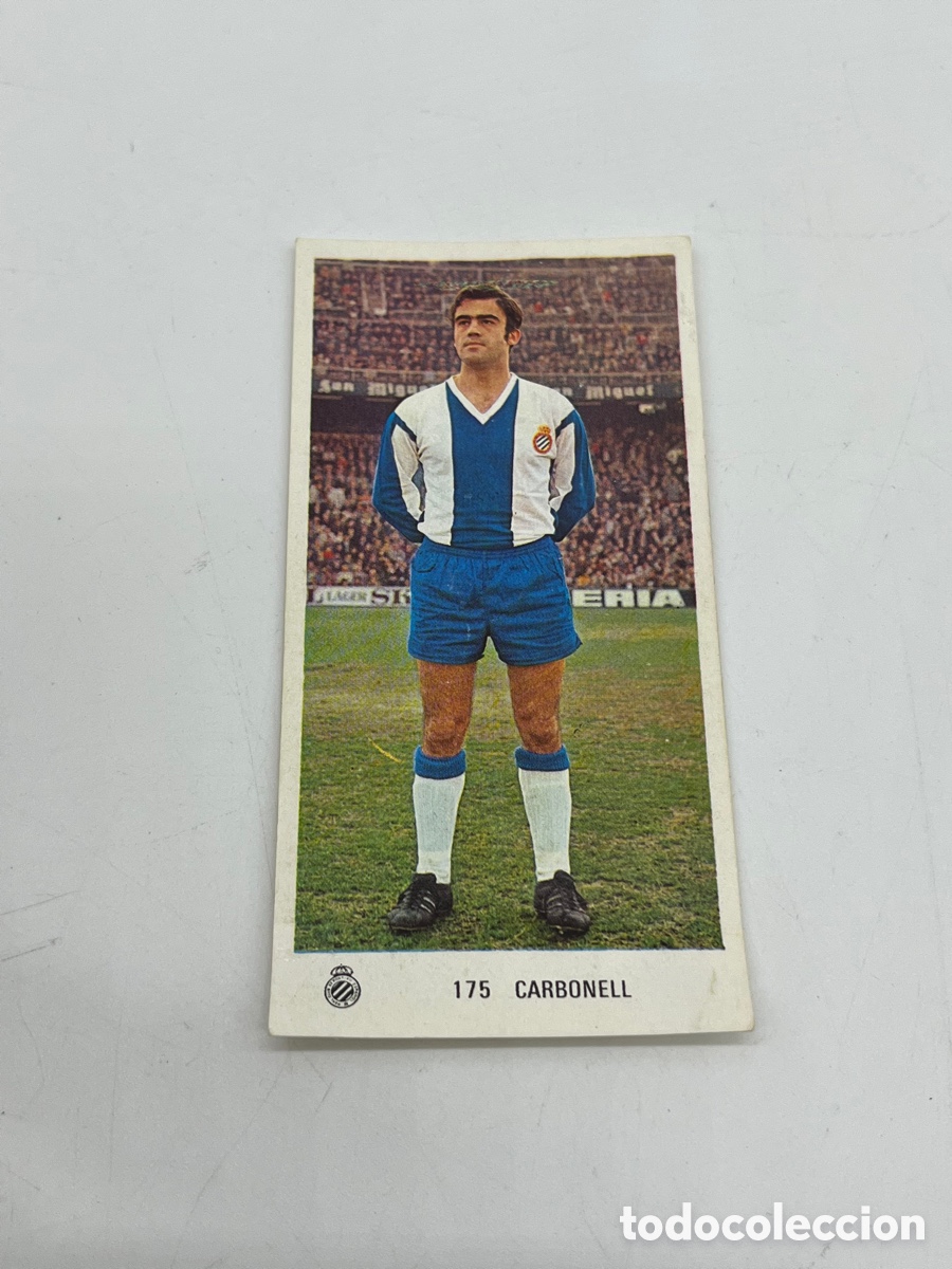 Collezionismo Figurine antiche: Carbonell n&ordm; 175 Espa&ntilde;ol Ed. Ruiz Romero liga 1971 1972 71 72 cromo despegado