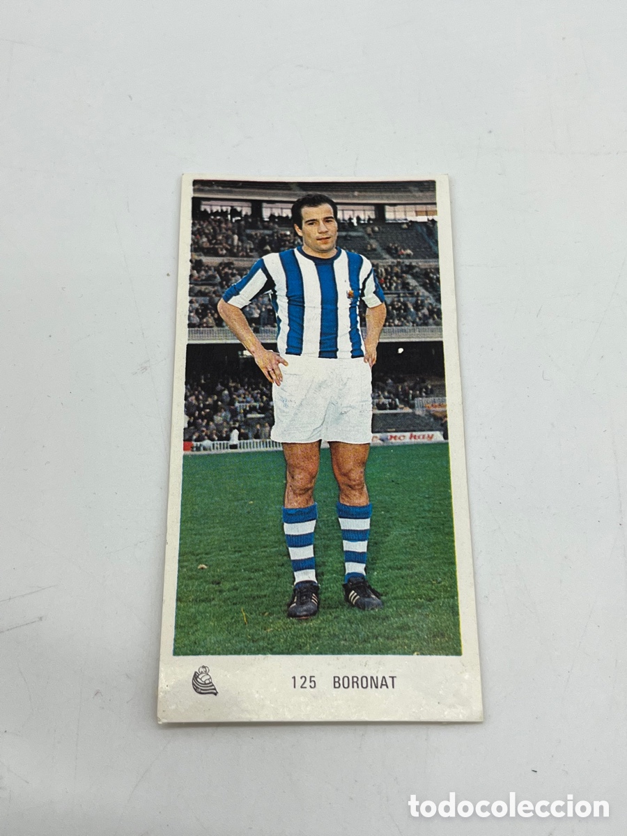 Collezionismo Figurine antiche: Boronat n&ordm; 125 Real Sociedad Ed. Ruiz Romero liga 1971 1972 71 72 cromo despegado
