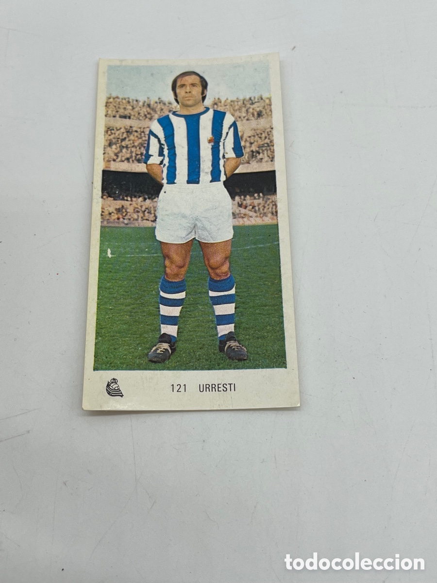 Coleccionismo Cromos antiguos: Urresti n&ordm; 121 Real Sociedad Ed. Ruiz Romero liga 1971 1972 71 72 cromo despegado