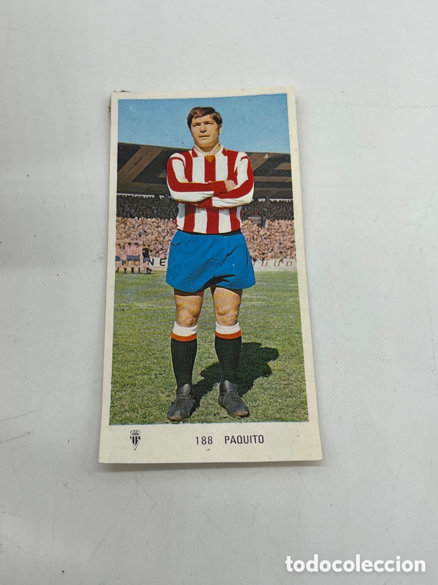 Coleccionismo Cromos antiguos: Paquito n&ordm; 188 Sporting de Gij&oacute;n Ed. Ruiz Romero liga 1971 1972 71 72 cromo despegado