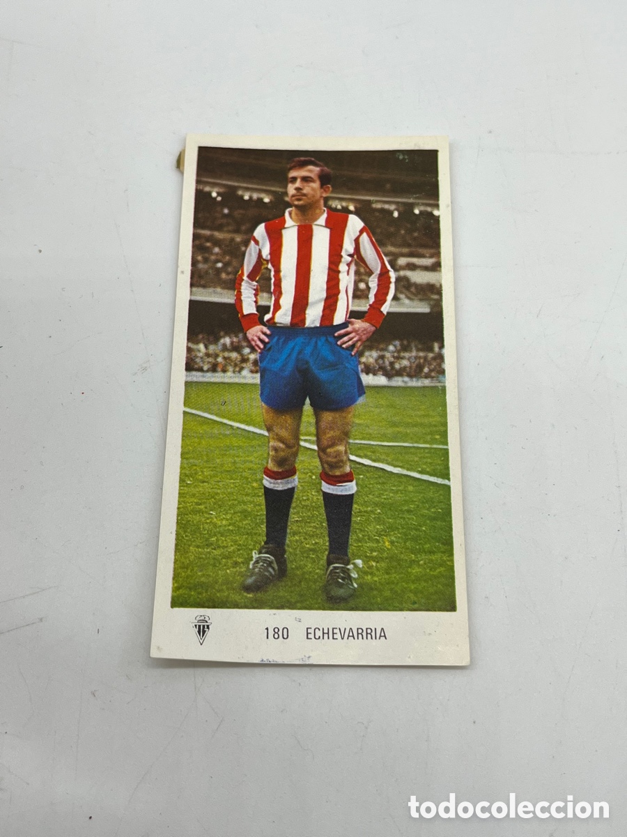 Coleccionismo Cromos antiguos: Echevarria n&ordm; 180 Sporting de Gij&oacute;n Ed. Ruiz Romero liga 1971 1972 71 72 cromo despegado