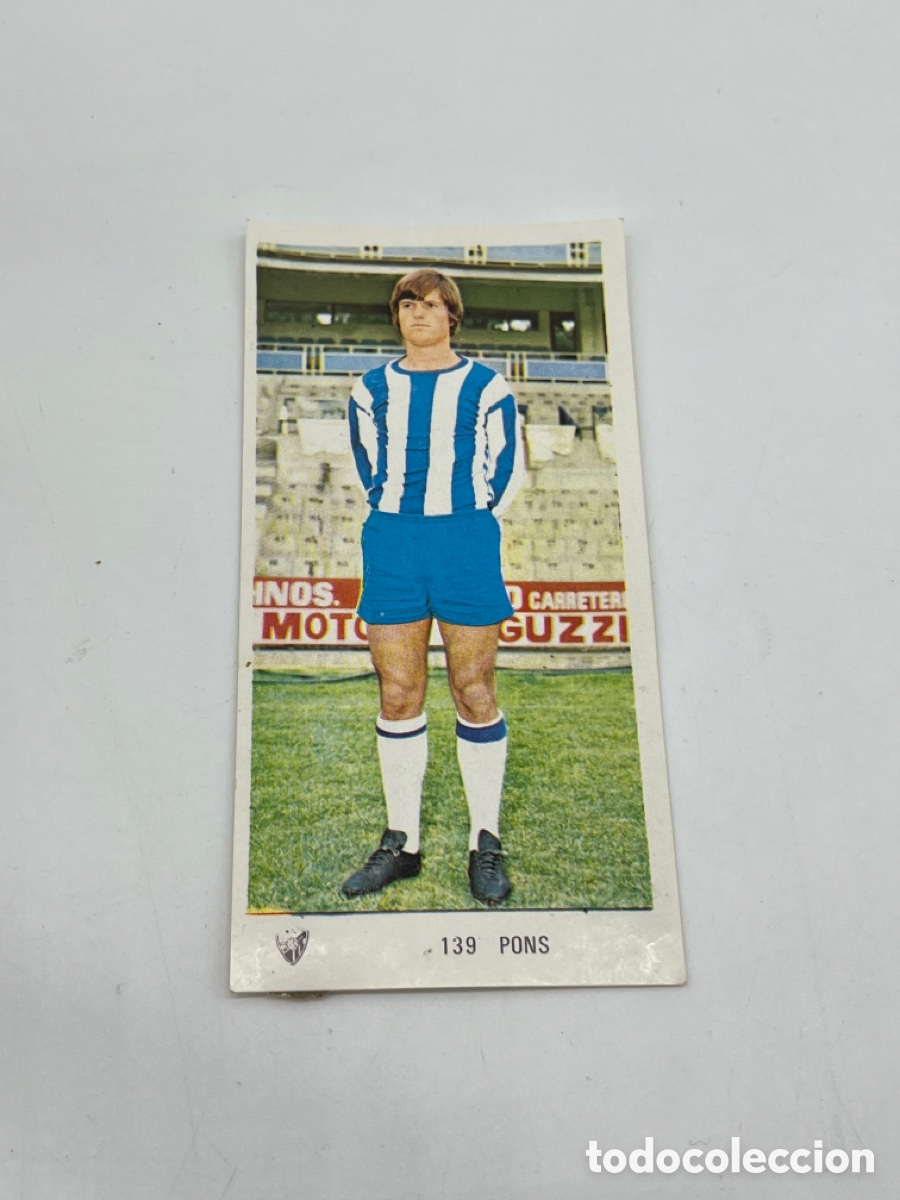 Collezionismo Figurine antiche: Pons n&ordm; 139 Malaga Ed. Ruiz Romero liga 1971 1972 71 72 cromo despegado