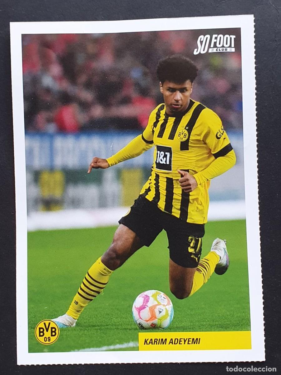 Collectable Antique Stickers: Card Fich&eacute;: KARIM ADEYEMI (Borussia Dortmund) SO FOOT CLUB