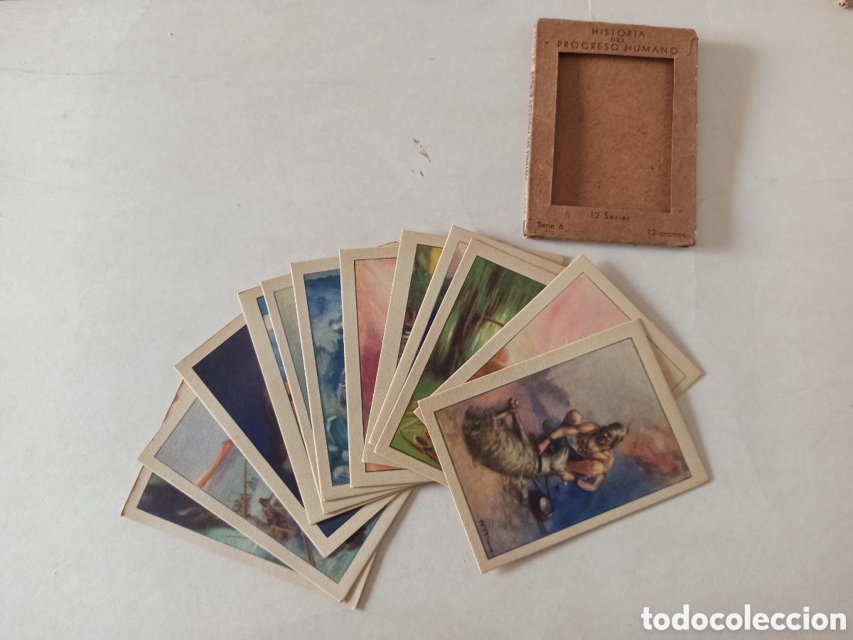 Coleccionismo cromos antiguos: Colecci&oacute;n de Cromos Historia del Progreso Humano - Foto 2
