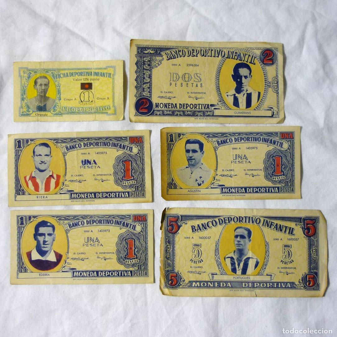 Collectionnisme Cartes &agrave; collectionner anciennes: 6 cromos Banco deportivo infantil