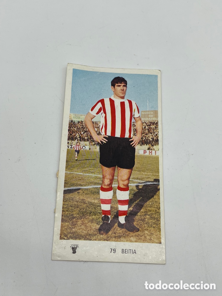 Collectionnisme Cartes &agrave; collectionner anciennes: Beitia n&ordm; 79 Bilbao Ed. Ruiz Romero liga 1971 1972 71 72 cromo despegado