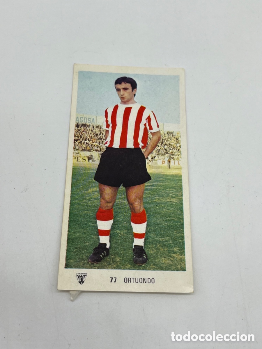 Collectionnisme Cartes &agrave; collectionner anciennes: Ortuondo n&ordm; 77 Bilbao Ed. Ruiz Romero liga 1971 1972 71 72 cromo despegado