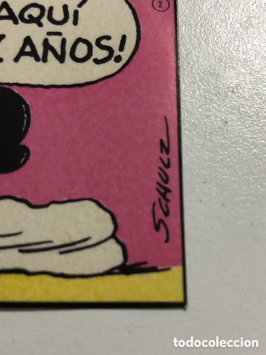 Coleccionismo cromos antiguos: 2 cromos pegatinas Schulz - Foto 3