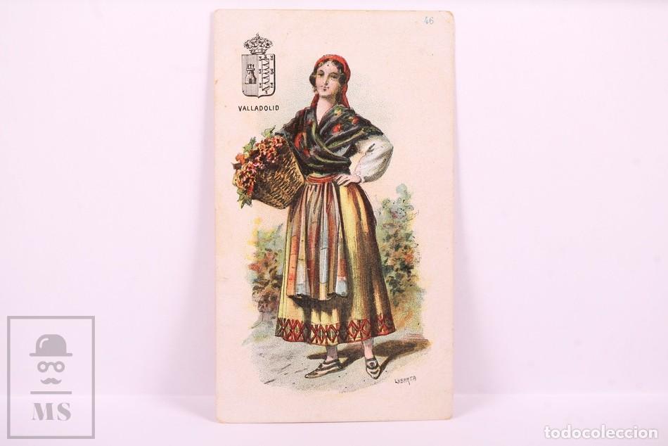 Colecionismo Cromos antigos: Antiguo Cromo Chocolates Jaime Boix N&ordm; 46 - Provincia de Valladolid - Labarta - Barcelona