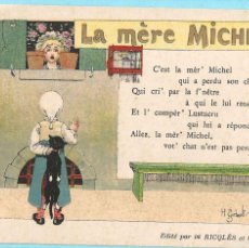 Coleccionismo Cromos antiguos: LA MÈRE MICHEL. ALCOOL DE MENTHE RICQLÈS. 85 ANNÉES DE SUCCÉS. H. GERBAULT. IMP ENGELMANN. Lote 401470784