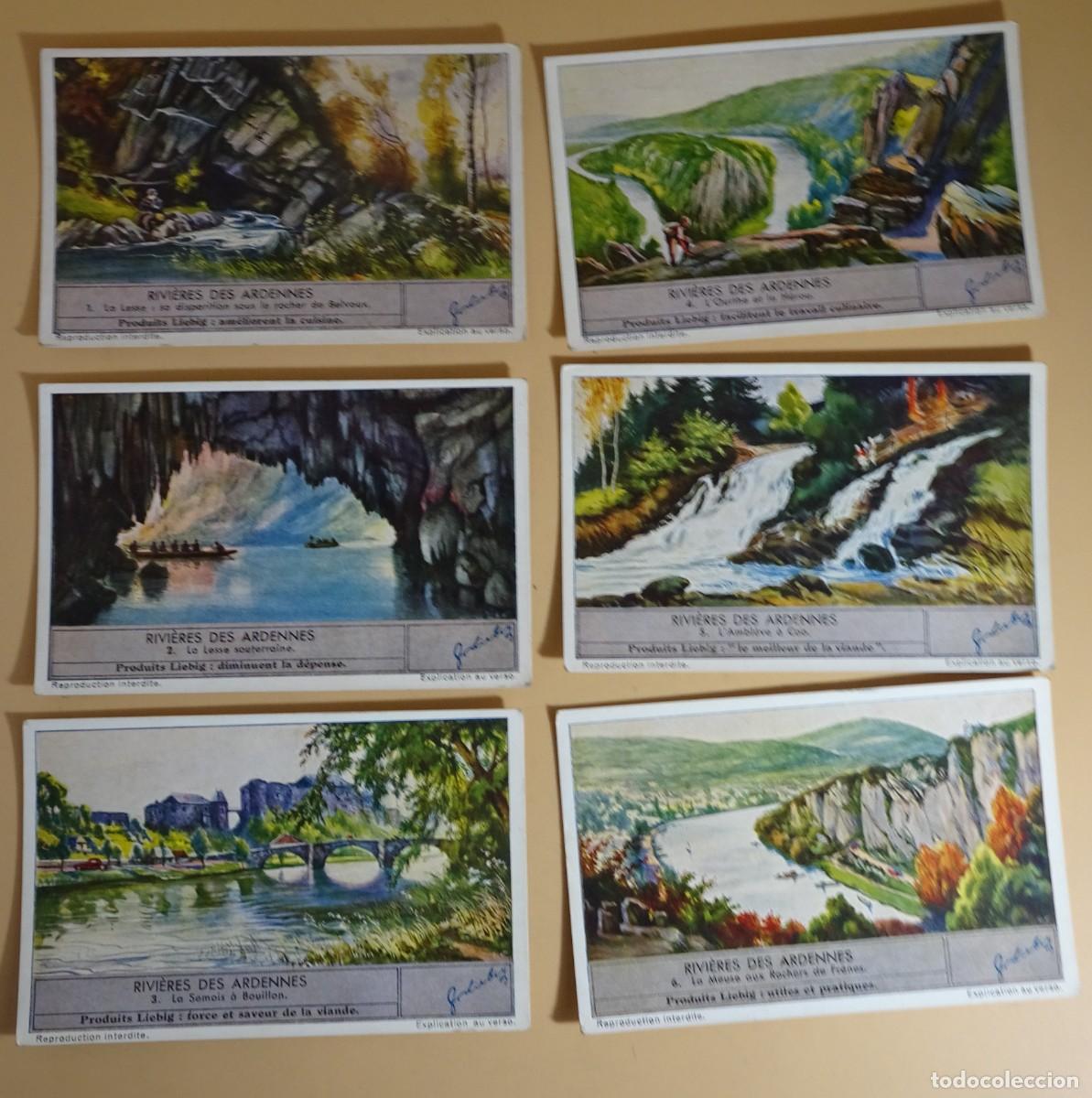 Colecionismo Cromos antigos: ANTIGUOS CROMOS LIEBIG SERIE DE 6, RIVI&Egrave;RES DES ARDENNES, R&Iacute;OS DE LAS ARDENAS, VER FOTOS