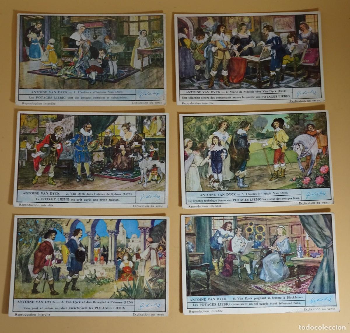 Collectable Antique Stickers: ANTIGUOS CROMOS LIEBIG SERIE DE 6, ANTOINE VAN DYCK, VER FOTOS