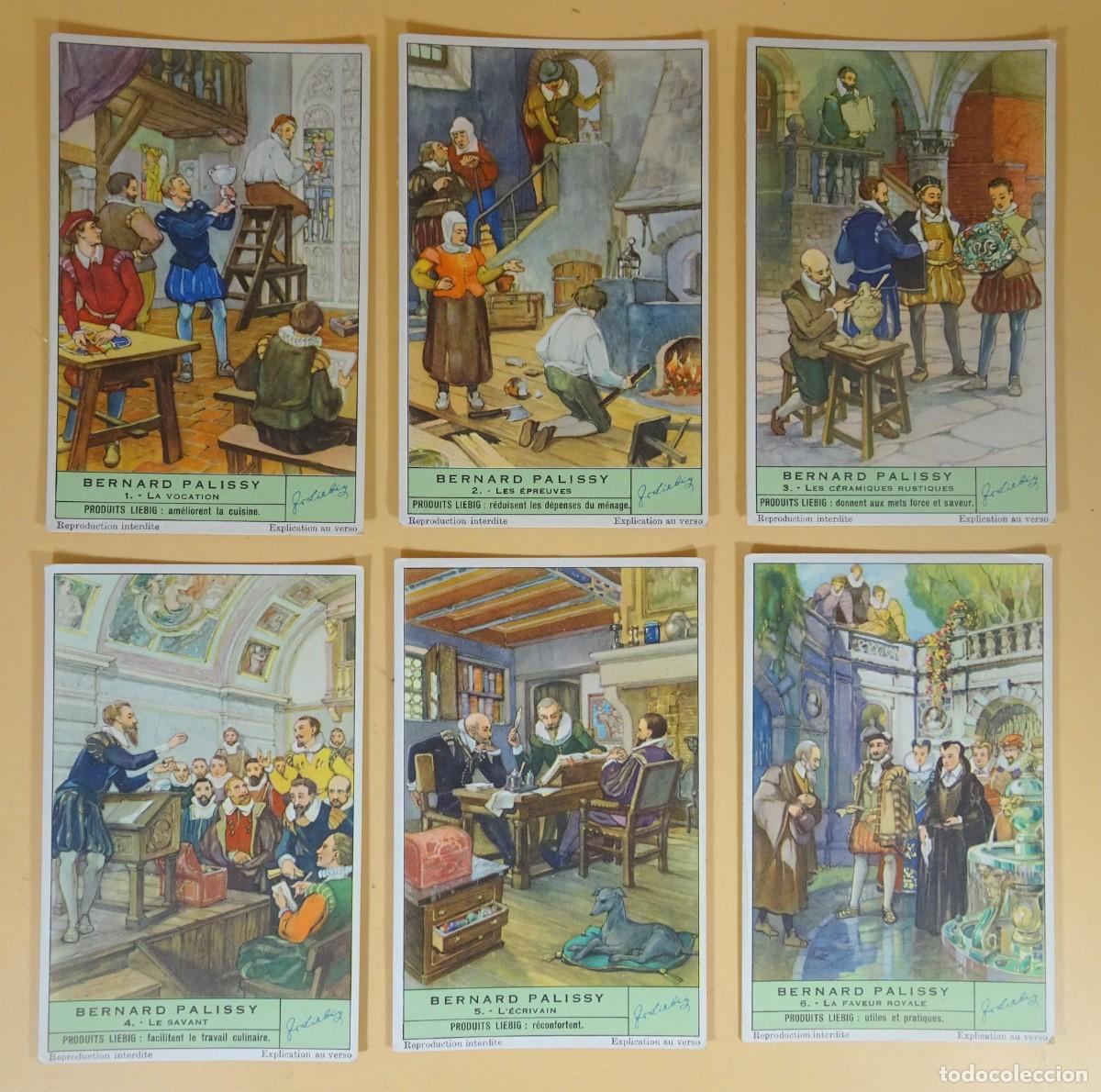 Sammeln alte Sammelbilder: ANTIGUOS CROMOS LIEBIG SERIE DE 6, BERNARD PALISSY, VER FOTOS